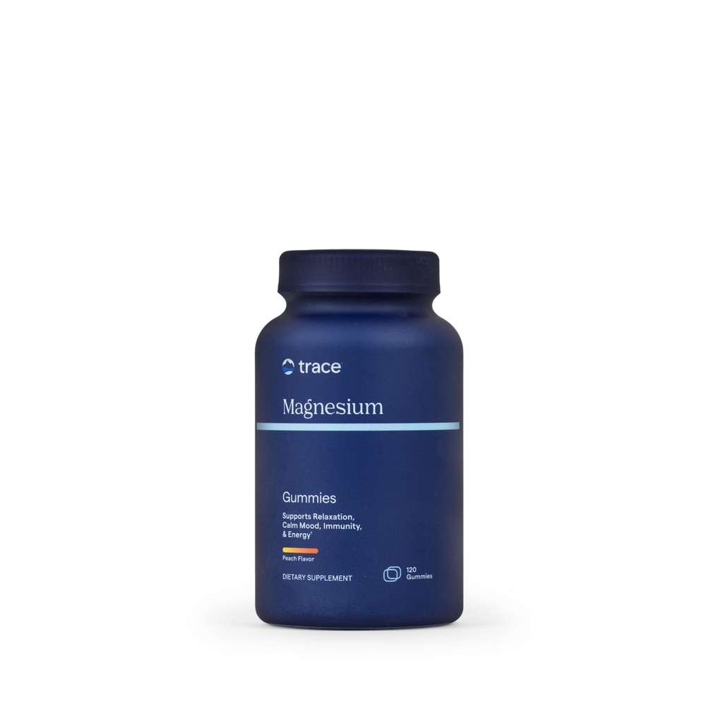Trace מינרלים Magnesium 84 מ"ג - תוספת מגנזיום Chewable לתמיכה בריאות העצם והלב - תמיכה במערכת החיסון - מסייעות להרגעה ושינה בריאה - Tangerine, 120 מסטיקים (120 משרתים)
