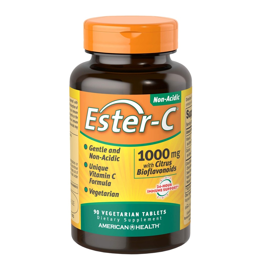 בריאות אמריקאית Ester-C עם Citrus Bioflavonoids, 1000 מ"ג, 90 טבליות