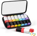 Lotour Weekly Pill מארגנת 2 פעמים ביום עם PU Skin Bag, גדול 7 ימים נסיעה גלולות Box, Am Pm Daily Pill Case, Portable Pill Holder Container עבור תרופות, ויטמינים, שמן דגים