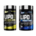 Nutrex Research Lipo 6 Intense ו- Nighttime AM/PM Bundle