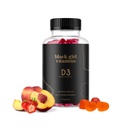 Black Girl ויטמינים - ויטמין D3 Gummies, עבור Immune, אנרגיה ותמיכה העצם, 2000IU (50mcg) ויטמין D לכל המשרת, ויטמין D ללא גלוטן