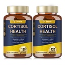 Totaria Cortisol Supplement with Ashwagandha,Magnesium,Rhodiola Rosea,L Theanine,Hormone Balance for Women Mood, Focus, Sleep Support 120 Vegan Capsules (Pack of 2)