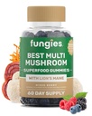 Fungies Multi Mushroom Gummies for Men & Women - Mushroom Supplement Includes Lion’s Mane, Cordyceps, Reishi, Chaga, Shiitake, Maitake & Turkey Tail - Gelatin-Free, Gluten-Free & Vegan Gummy Vitamins