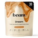 אבקת שינה Beam Dream Sleep, L-theanine, Apigenin, Reishi ו- Magnesium, צד שלישי בדק תוספי שינה טבעית ושינה עבור שינה עמוקה, הירגעות ושיקום, תמיכה בשינה טבעית, 30 משרתים