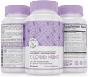 Cloud 9 - All Natural Sleep Aid - מרגיע ויטמין & Herbal Formula - 10mg Melatonin Calcium Magnisium L-theanine 5-HTP GABA St. John's Wort Ashwagandha Chamomile & יותר 60 קפסולות טבעוניות