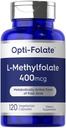 קרליל L Methylfolate 400 mcg | 120 קפסולות צמחוניות | אופטימיזציה והפעלה Methyl Folate | Non-GMO & Gluten Free Supplement