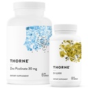THORNE - Essentials - Zinc & ויטמין D3 Combo עבור Immune ו-עצמות תמיכה - 60 עד 180 משרתים