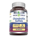 פורמולה מדהימה Chondroitin Sulfate 1200 מ"ג עבור תוספת | קפסולות | Non-GMO | Gluten Free | Made in USA (1 Pack, 60 Count)