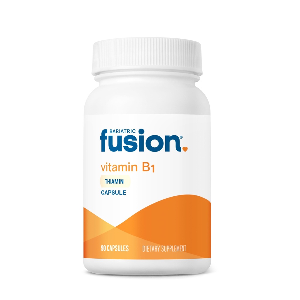 ויטמין Bariatric Fusion B1 (Thiamine) עבור חולי ניתוח באריאטר כולל עקף Gastric ו-Oce gstrectomy, Easy to Swallow כמוסות, 90 Count