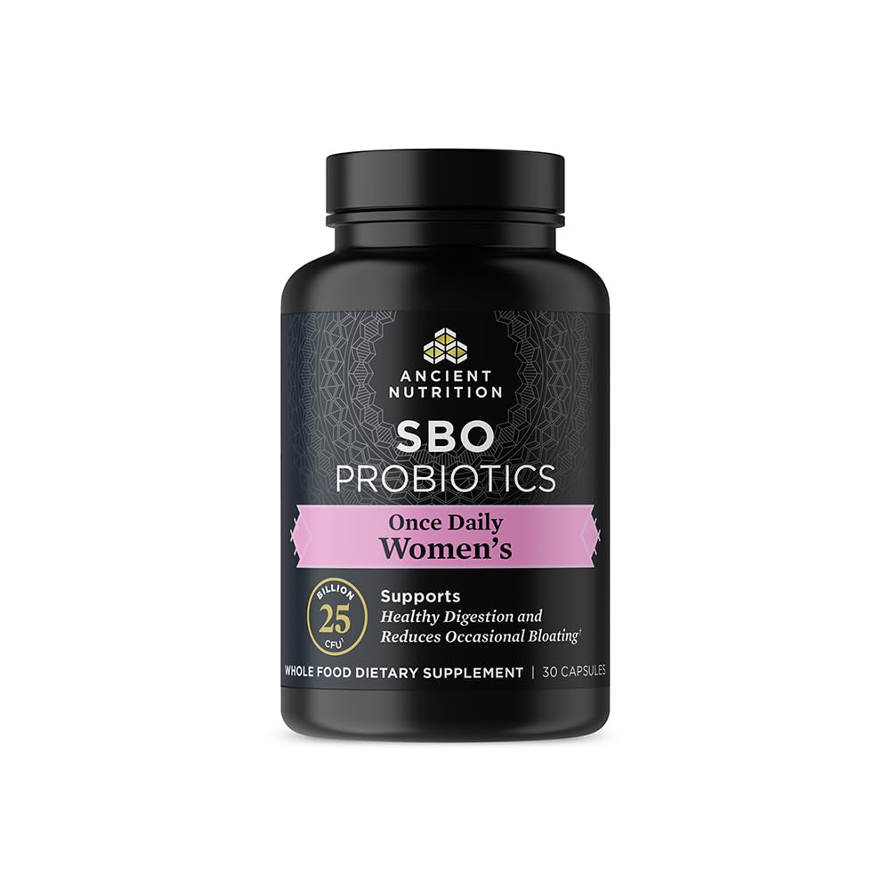 תזונה עתיקה פרוביוטיקה עבור נשים, לאחר Probiotics של נשים יומיות 30ct, תמיכה עיכול ולהפחית את Occasional Bloating, Made עם Chaste עץ ברי ו Amla Brad, 25 מיליארד CFUs *
