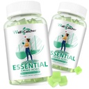 EAA Gummies Essential Amino Acids - 60 ימים לספק את כל 9 Aminos חיוני ואת כל צ'סטין Aminos (BCAAs) סוכר חינם עם תמיכה שריר התאוששות אנרגיה לא GMO ירוק אפל פלאמור