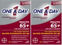 יום אחד Proactive 65+, Mens & Womens Multivitamin, תוספת עם ויטמין A, ויטמין C, ויטמין D ו- Zinc for Immune Health Support *, Calcium, Folic Acid & More, Tablet 150 Count (Pack of 2)