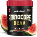 כל אבקת AMINOCORE BCAA, 8.18 גרמות של Amino Acids, Intra ו Post Workout Recovery Drink, Gluten Free, Watermelon, 945 גרם