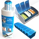 Pill Pod 7 Day Secure, Locking Pill Organer, Baby-Resistant Drug Lock Box, אקסטרה Large Weekly Planner, חברותית בכירה