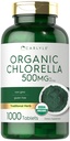 Carlyle Chlorella טבליות אורגניות 500 מ"ג | 1000 Count | Vegetarian, non-GMO ו- Gluten Free Supplement