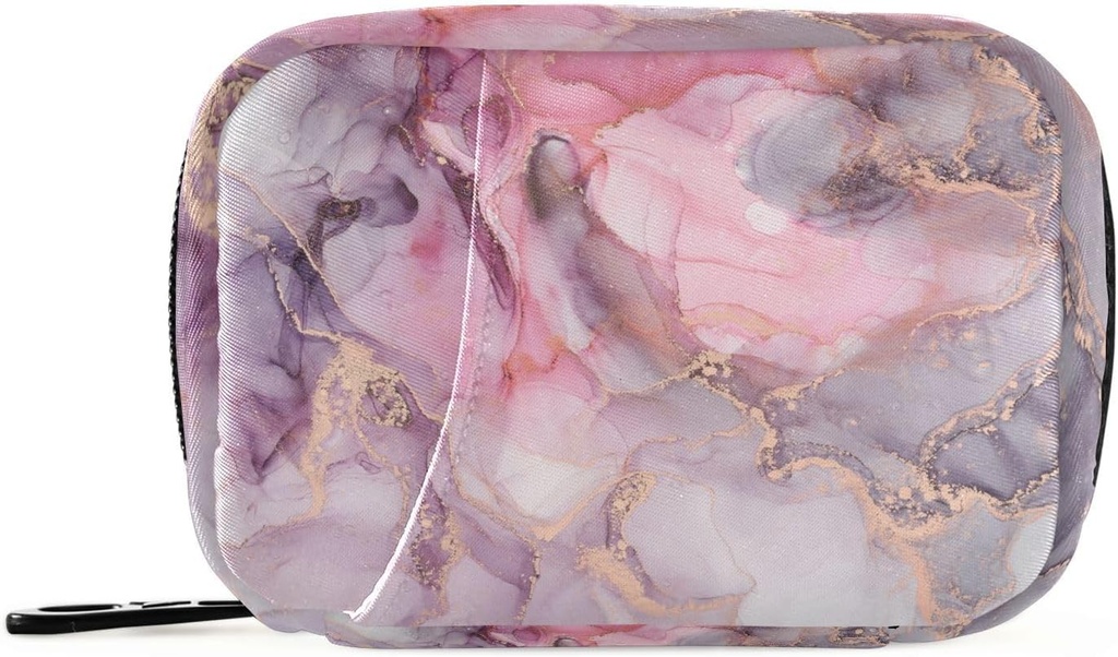 Pink Marble Texture Pill Box 7 Day Pill Case Travel Pill Productionser Bag with Zipper Portable Weekly ויטמין Medicine תוסף Holder Pouch Bag