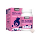Nutramax Proviable Probiotics for Dogs, Daily Digestive Health תוסף עם מספר סטרינס של Bacteria, כלב Probiotics Plus Prebiotics, 60 טבליות צ'וגבל