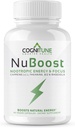 גלולות Caffeine 100 מ"ג עם L-theanine & B12 - אנרגיה טבעית + Focus תוסף - גלולות אנרגיה נקייה לגברים ונשים - Caffeine L Theanine Nootropic - 60 קפסולות טבעוניות