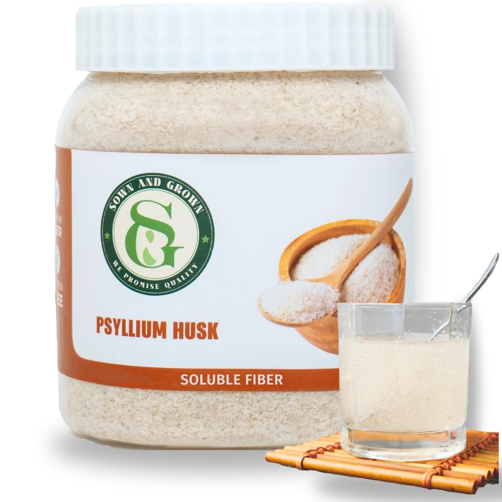 Psyllium Husk Whole, 12 Ounce - Whole Husk סיבים תוסף, טבעוני, No Sugar או Artificial Sweeteners, Non GMO, Gluten Freeten