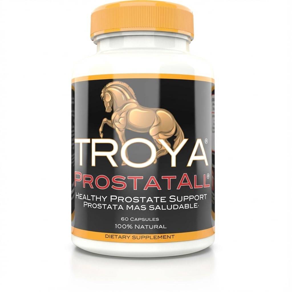 תוסף TROYA - Saw Palmetto, Zinc, Sting Nettle & Pumpkin Seed Extractd Extractd - 60 קפסולות - תמיכה Prostate Health & Urinary Function
