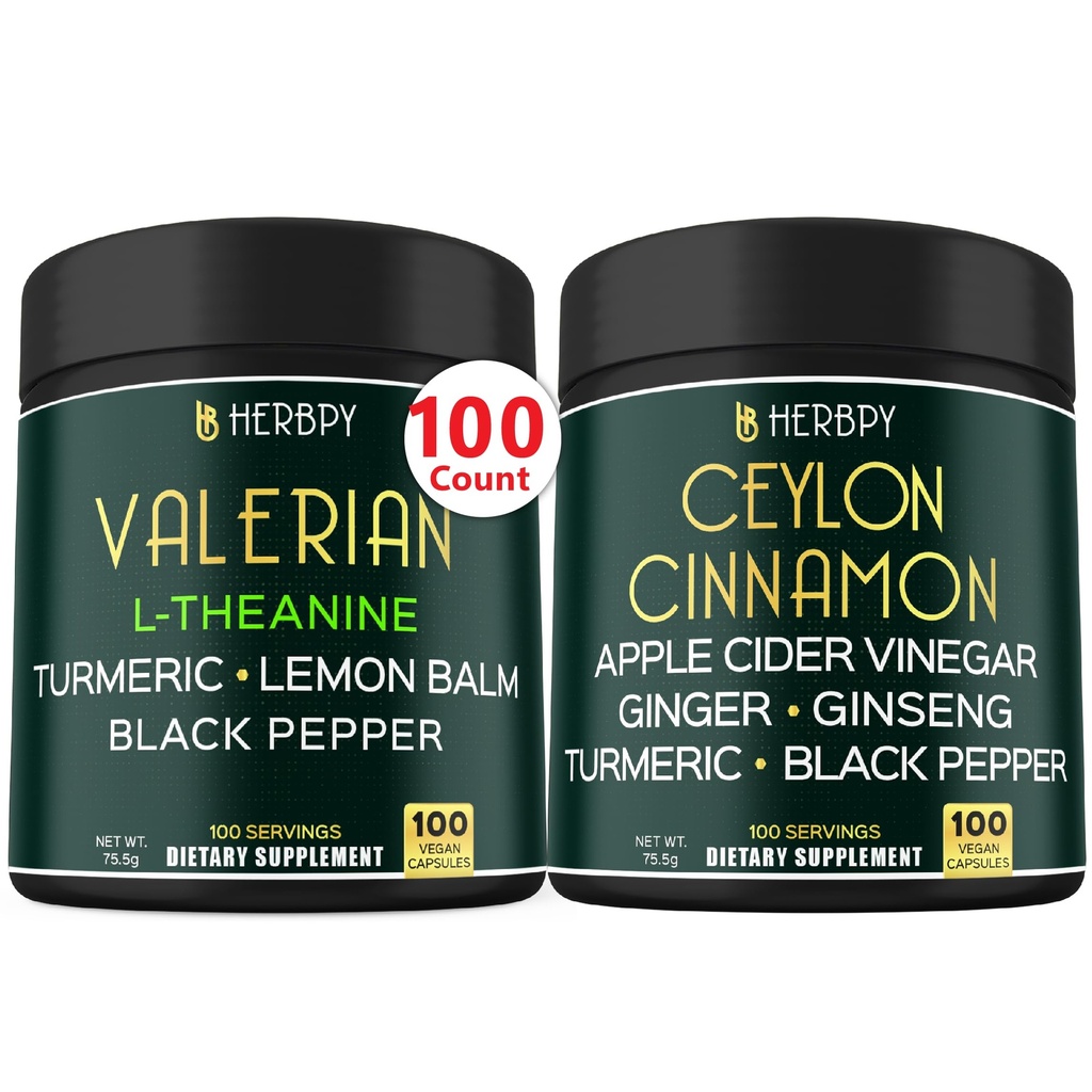 Bundle 5in1 Valan Root תוסף & 6in1 Premium Ceylon Cinnamon תוספי מזון