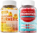 סוכר חינם Turmeric Curcumin מלא חניכיים +Sugar חינם Probioticsmies