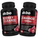 Kidney ניקויse & D Mannose תוספים - Kidney Detox תמיכה תוסף, D-Mannose 500 מ"ג 1000 מ"ג קפסולות - DMannose & Natural Cranberry לתמיכה Kidneys, Bladder & Urinary Tract Healths