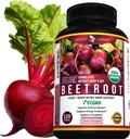 Garent Garden Organic Beet Root 1350 מ"ג עם Black Pepper - 120 טבליות טבעוניות