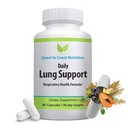 Daily Lung Cleanser & Detox Support Supplement | מרעננים את הריאות לנשימה Easier | Relieve Respiratory Problem & Address Problem Like Allergies, Wheezing and Coughing | 60 קפסולות