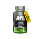 ORZAX 1000 מ"ג Black Seed Oil Organic Cold Pressed קפסולות עם 20 מ"ג Thymoquinone לתמיכה ב- Immune, שיער טוב, עור ופרקים (60 קפסולות גל רך)