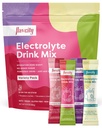 FlavCity Electrolytes לשתות Mix, Variety Pack, 28 On-The-Go Stick Packs - גלולות אבקת אלקטרוליטים בריאים שנעשו עם פירות אמיתיים - Keto אבקת שתייה עם לא תוספת סוכר, Gluten-חינם