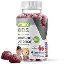 Viteey Kids Multivitamin Gummies עם Probiotics - 8-1 ילדים ויטמין תמיכה בריאות החיסון עם ויטמין C, D3, B12, B6, Zinc, Elderberry, Selenium - Vegetarian - Chewable Tasty Bre Flavored
