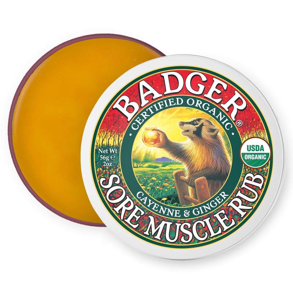 BADGER אורגני Sore שריר רובטין, 2 OZ