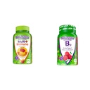 Vitafusion Multi+ Immune Support* חניכיים למבוגרים עם ויטמין C, Zinc B12 חניכיים ויטמינים, Raspberry Flavor, 60ct
