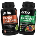 Candi Cleanse & אורגני Superfood Greens & פירות תוספי מזון - Oregano Balance Control Support תוסף ניקויser - Daily Energy Super Food Fruits & Veggies תוספי מזון ירקות פלוס
