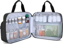 Trunab גלולת בקבוק מארגנת תרופות נושאת Bag Safe תרופות נסיעות Bag עבור מרשם, ויטמינים, תוספת רפואית אחסון (Bag Only)