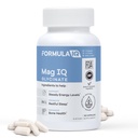 FIQ - Mag IQ Glycinate - Magnesium Bisglycinate Chelate TRCS - High Absorption Magnesium Glycinate תוסף - Sleep, Daily Energy, &עצמות - 60 קפסולות