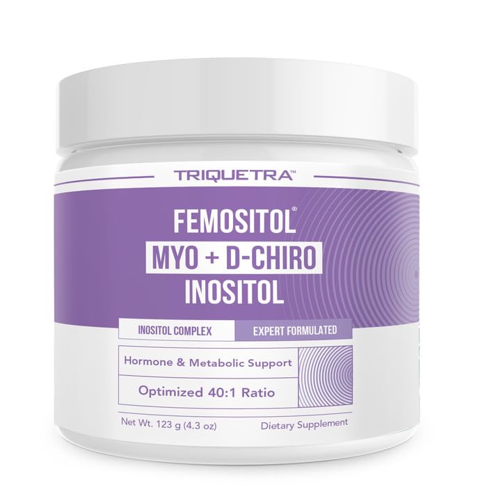 אבקת FemoSitol Inositol | Myo-Inositol & D-Chiro Inositol Complex - פרובאנס קליני 40:1 Ratio (Vitamin B8) | PCOS, Hormonal Balance & Healthy Ovarian Ovarian Support (123 גרם - 60 משרתים)