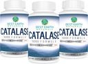 Best Earth Naturals Catalase תוסף 10,000 עם Saw Palmetto, Biotin, Fo-Ti, PABA - תוספי שיער לשיער חזק - 180 קפסולות - חבילה של 3 (90 ימים אספקה)