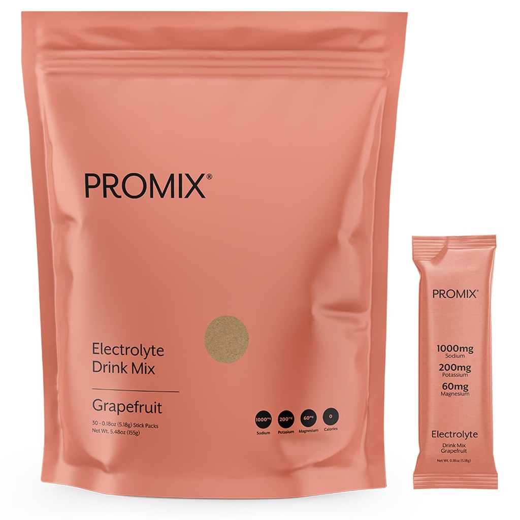 ProMix Nutrition Electrolytes אבקת hydrotion Packets | ההימלאיה Pink Salt, Magnesium, Potassium, ויטמין C | סוכר חינם - 30 Count