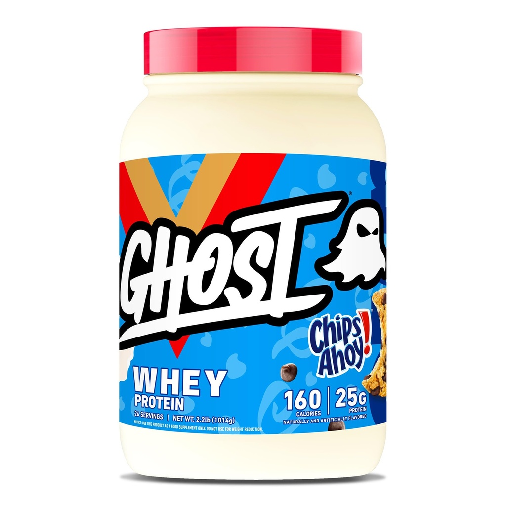רוח רפאים אבקת חלבון Whey, צ'יפס אהוי! - 2LB, 25G של חלבון - Whey חלבון בלנדר - פוסט עבודה כושר ותזונה Shakes, Smoothies, Baking & Cooking - Cookies חתיכות בפנים