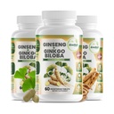 GreeNatr Geneko Biloba & Panax גינזנג תוסף - Red גינזנג המוח תוספת זיכרון להתמקד - ג'ינקגו בילובה תוספי חזון טוב, מערכת החיסון ושיפור זרימת הדם - 3 בקבוקים
