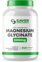 Magnesium Glycinate 500 מ"ג - High Absorption, Chelated Magnesium תוסף עבור שריר, שינה, לב ותמיכה עצבית - non-GMO & Gluten חינם - 240 קפסולות