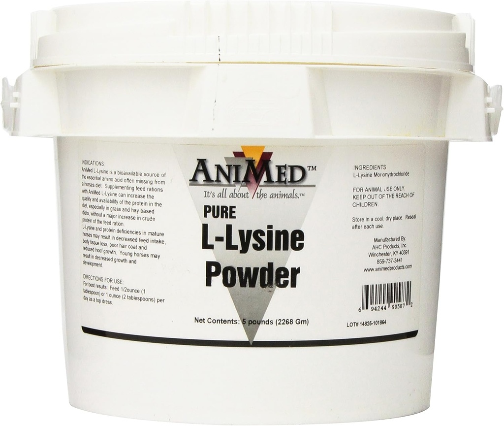 AniMed L-Lysine for Horses, 5Pound