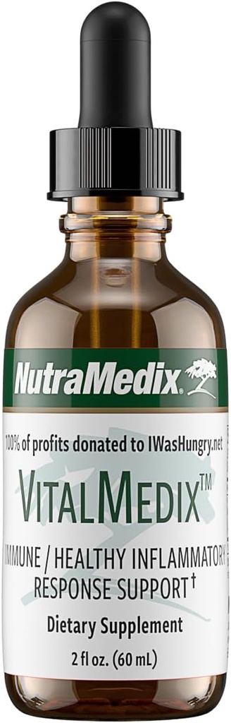 NutraMedix VitalMedix - Cat's Claw & Moringa Plant Extract - Daily Energy Supplement for Immune Health & Total Vitality - עשיר בוויטמינים & מינרלים (2oz)