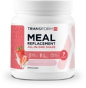 TransformHQ Meal החלפת Shake אבקת 7 לשרתים (Strawberry & Cream) - Gluten Free, non-GMO