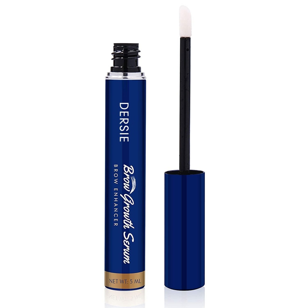 Dersie Eyebrow Growth Serum: Brow Enhancing Serum infused with Peptide Complex, Biotin & Arginine for Fuller, Stronger Brows - Nourishes וחוזק יבש, ספורד, או דקינג ברוסים (5 מ')