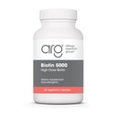 Allergy Research Group Biotin5,000 תוסף - 5000mcg Biotin, ויטמינים לשיער, עור וציפורים, מינון גבוה, קפסולות צמחוניות, Hypoallergenic, Gluten Free - 60 Count