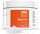 GREZ ELEC-Vital Electrolytes אבקת No Sugar - אבקת הידרה, Keto Electrolytes No Sugar - תמיכה מינרלית מלאה, Sodium, Potassium, Magnesium, Zinc - 60 משרתים