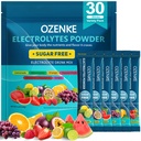 אלקטרוליטים אבקת Packets, 30 Sticks hydrotion Packets Sugar Free, Electrolyte Drink Travel Electrolyte Packets for Rapidhydrtion, 6 Flavors